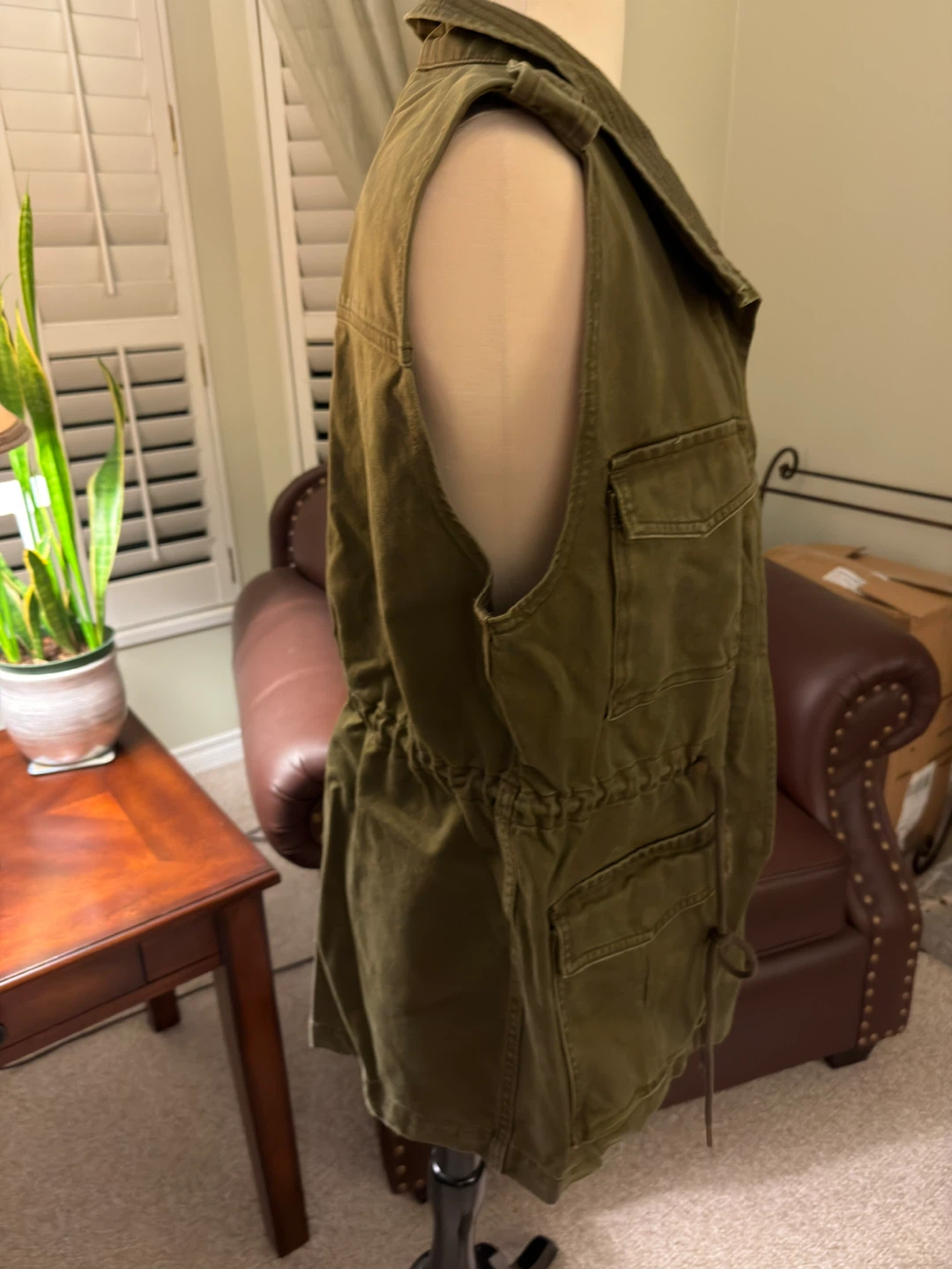 Talula Women's Green Utility Vest Size S - photo 3