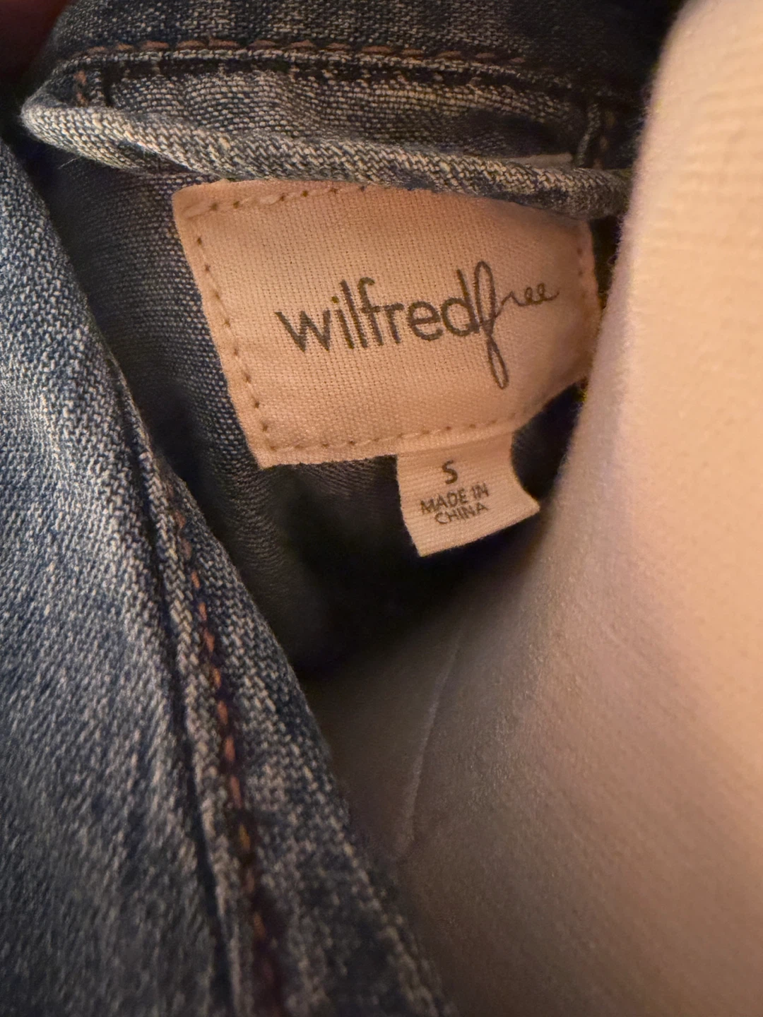 Wilfred Free Denim Shirt - Size S - photo 3