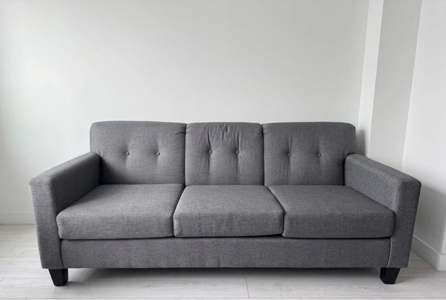 Grey Three-Seater Sofa