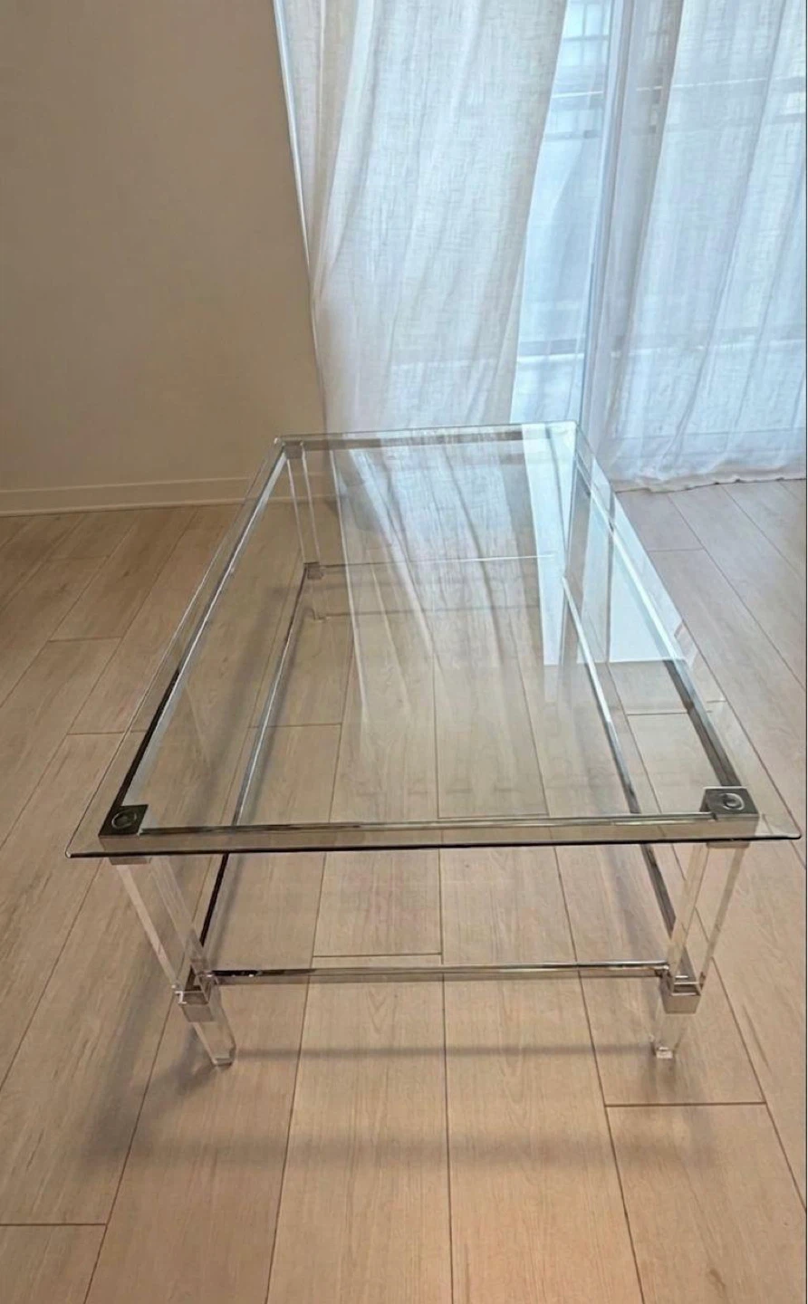 Clear Glass Coffee Table
