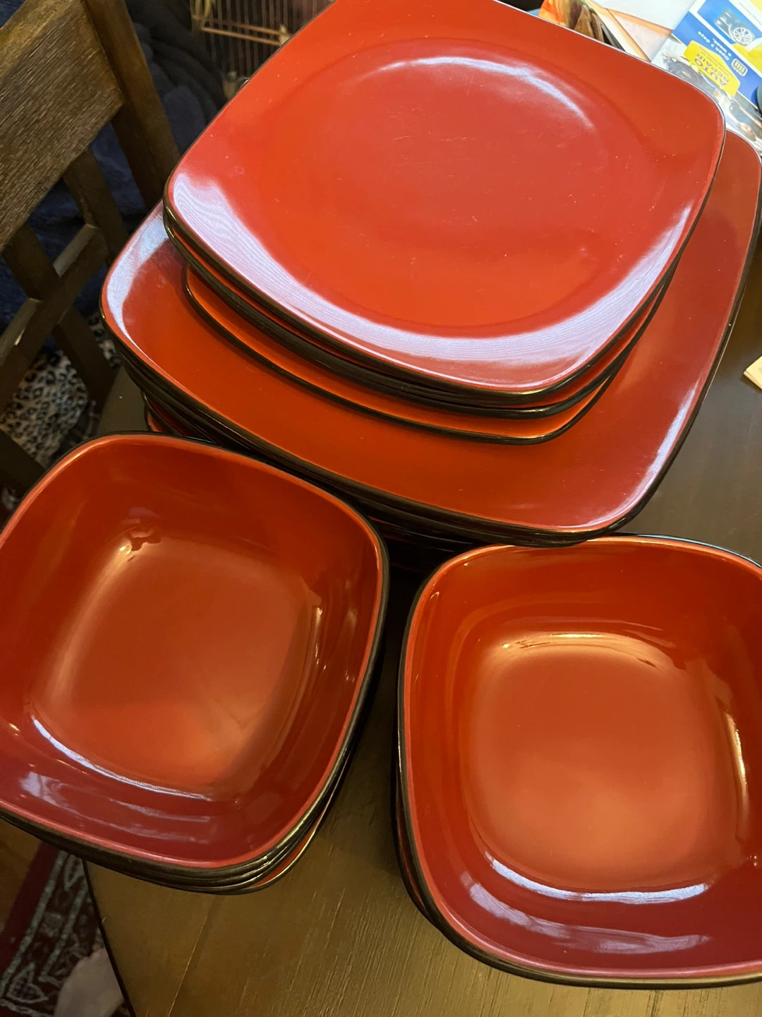 Corelle Hearthstone “Chili Red” Dishes - photo 2