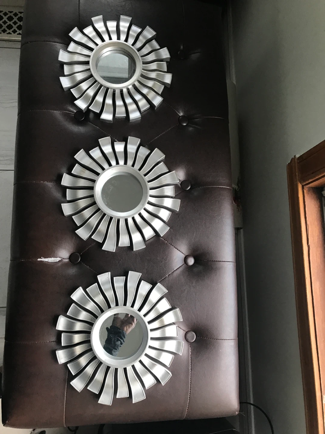 Set of 3 Sunburst Mirrors