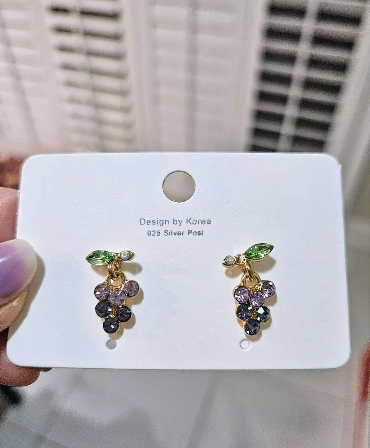 Grape Cluster Earrings with 925 Silver - NEED TO SELL EVERYTHING - photo 3