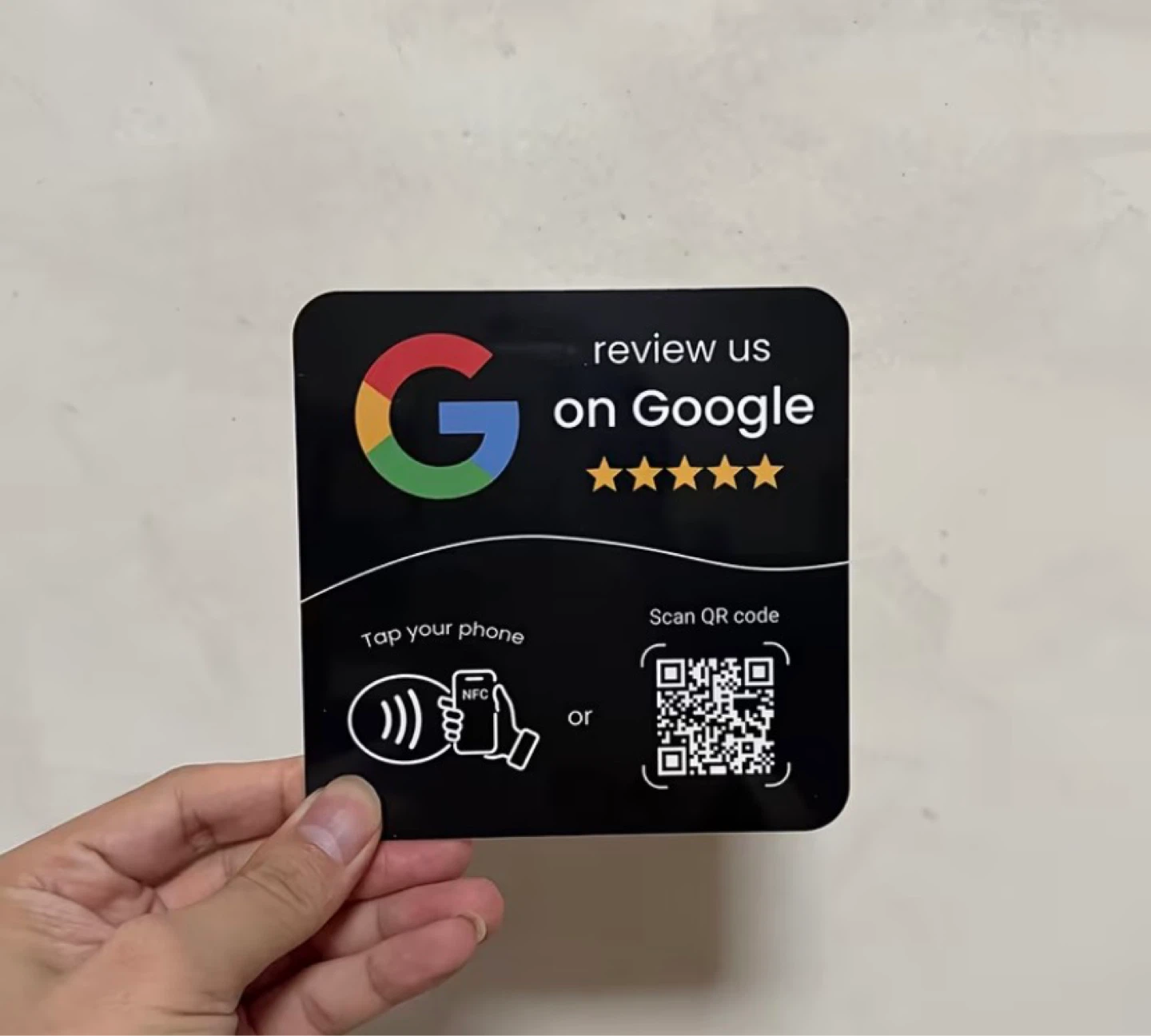 Google Review Tap Card for Businesses (NFC + QR Code) - photo 2