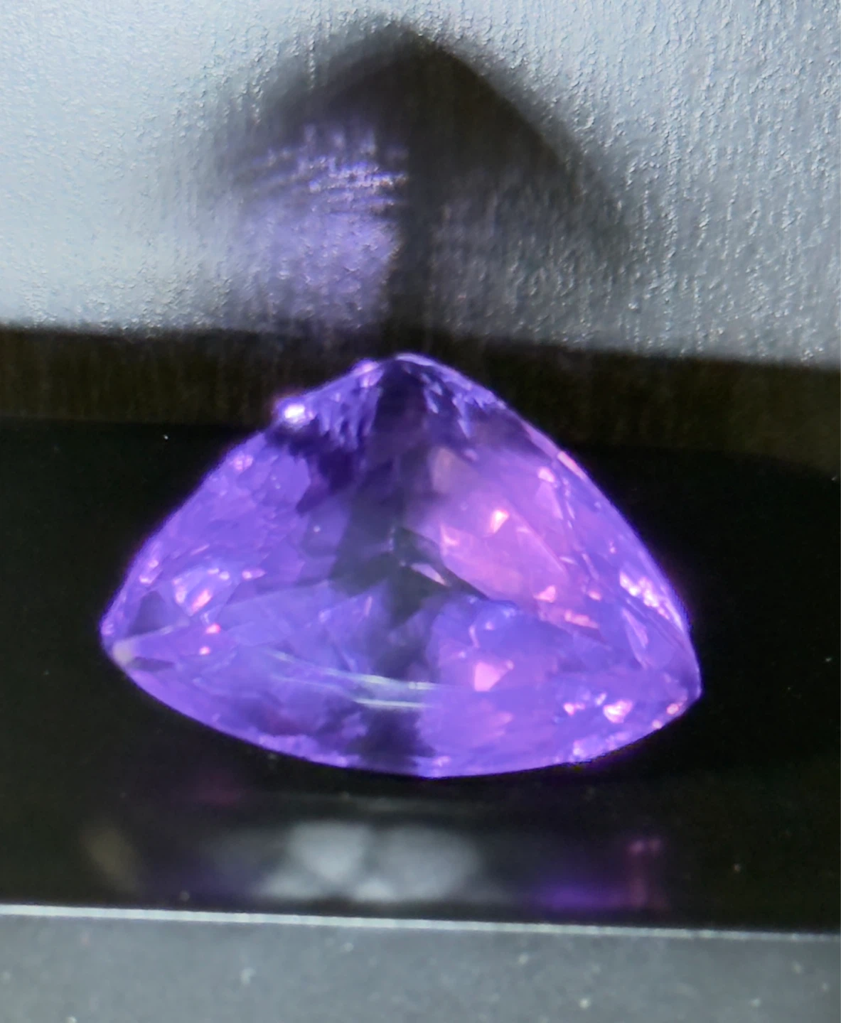 Large Trillion Cut Amethyst Gemstone - photo 2