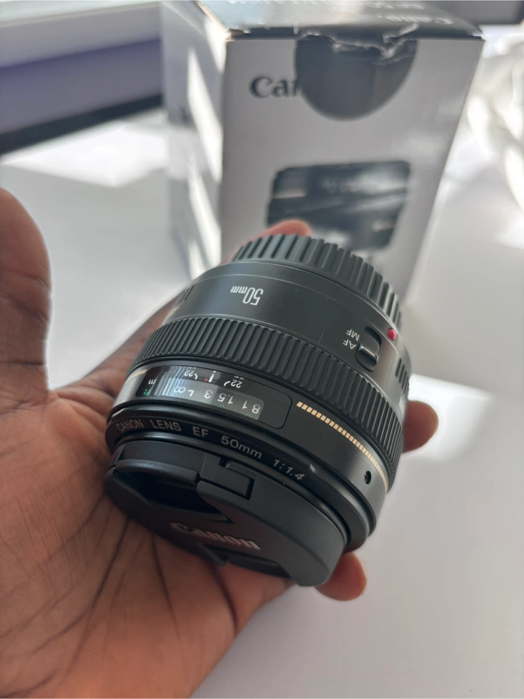 Canon EF 50mm f/1.4 USM Lens + AF EF-RF mount adapter - photo 2