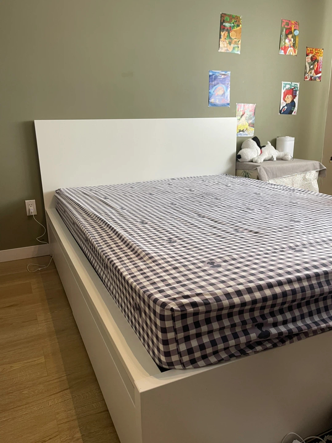 IKEA MALM White Bed Frame with Storage Drawers