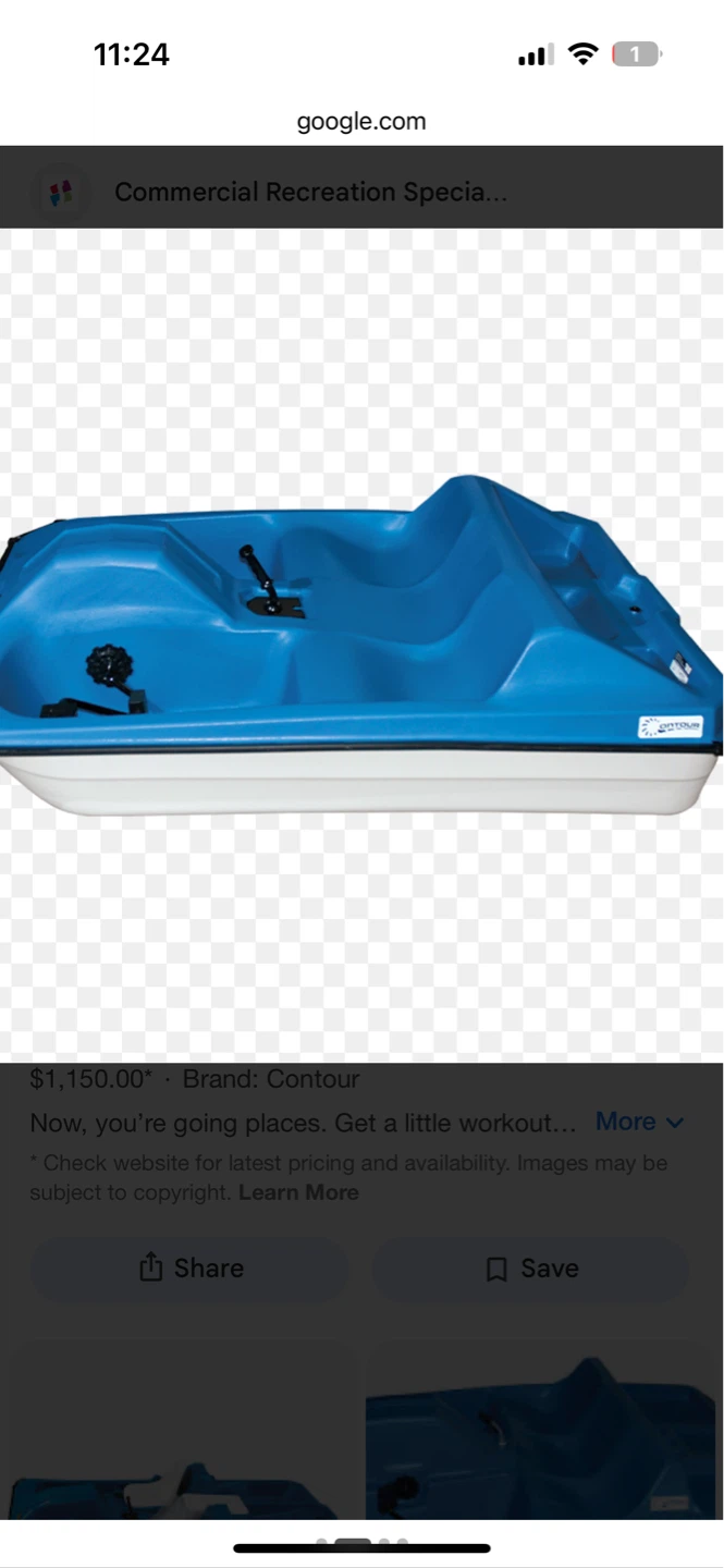 Contour Cadet III 3 Seater Pedal Boat