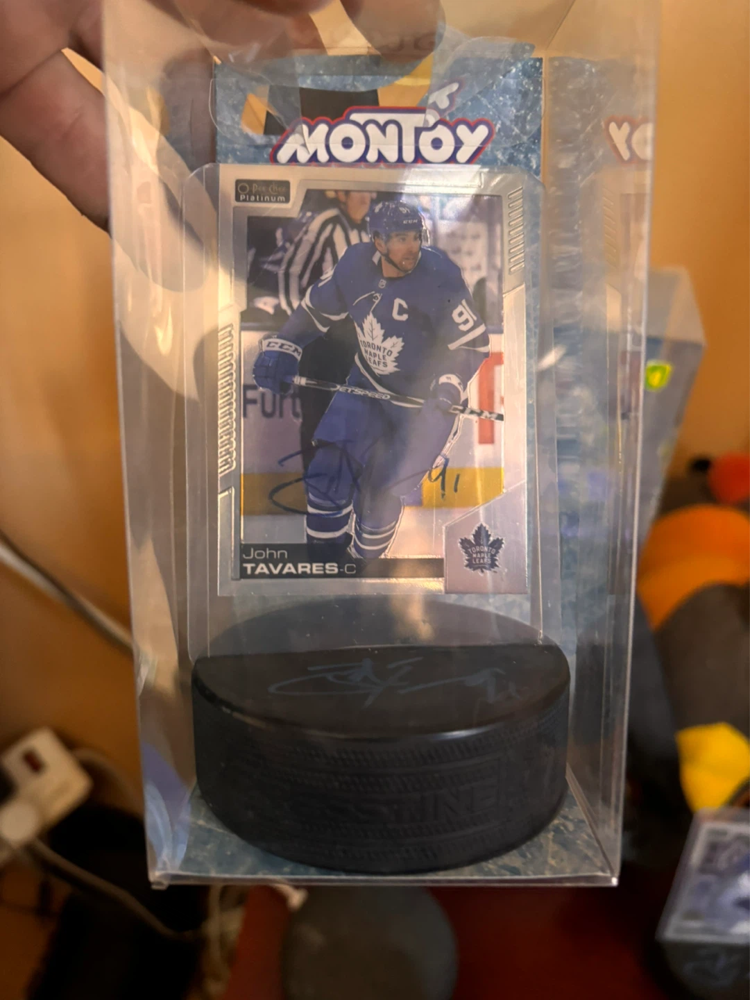 John Tavares Autographed Hockey Puck Lot
