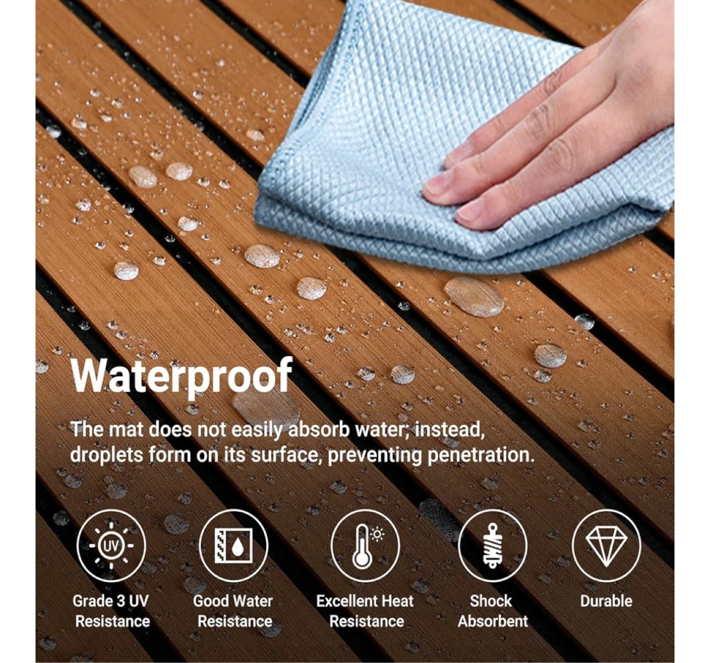 Waterproof Marine Boat Decking Sheet - photo 3