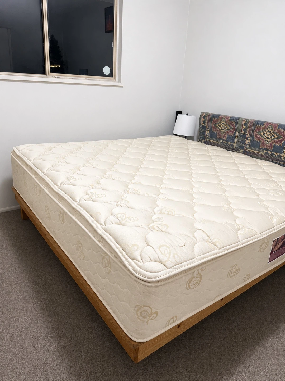 KING SIZE STORAGE BED + PREMIUM MATTRESS – PRICE NEGOTIABLE