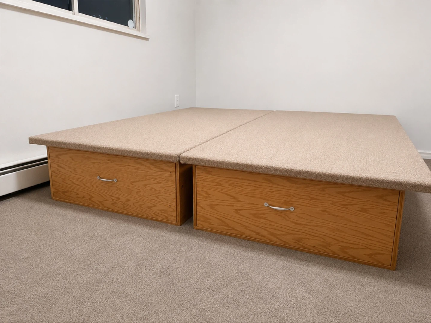 KING SIZE STORAGE BED + PREMIUM MATTRESS – PRICE NEGOTIABLE - photo 2