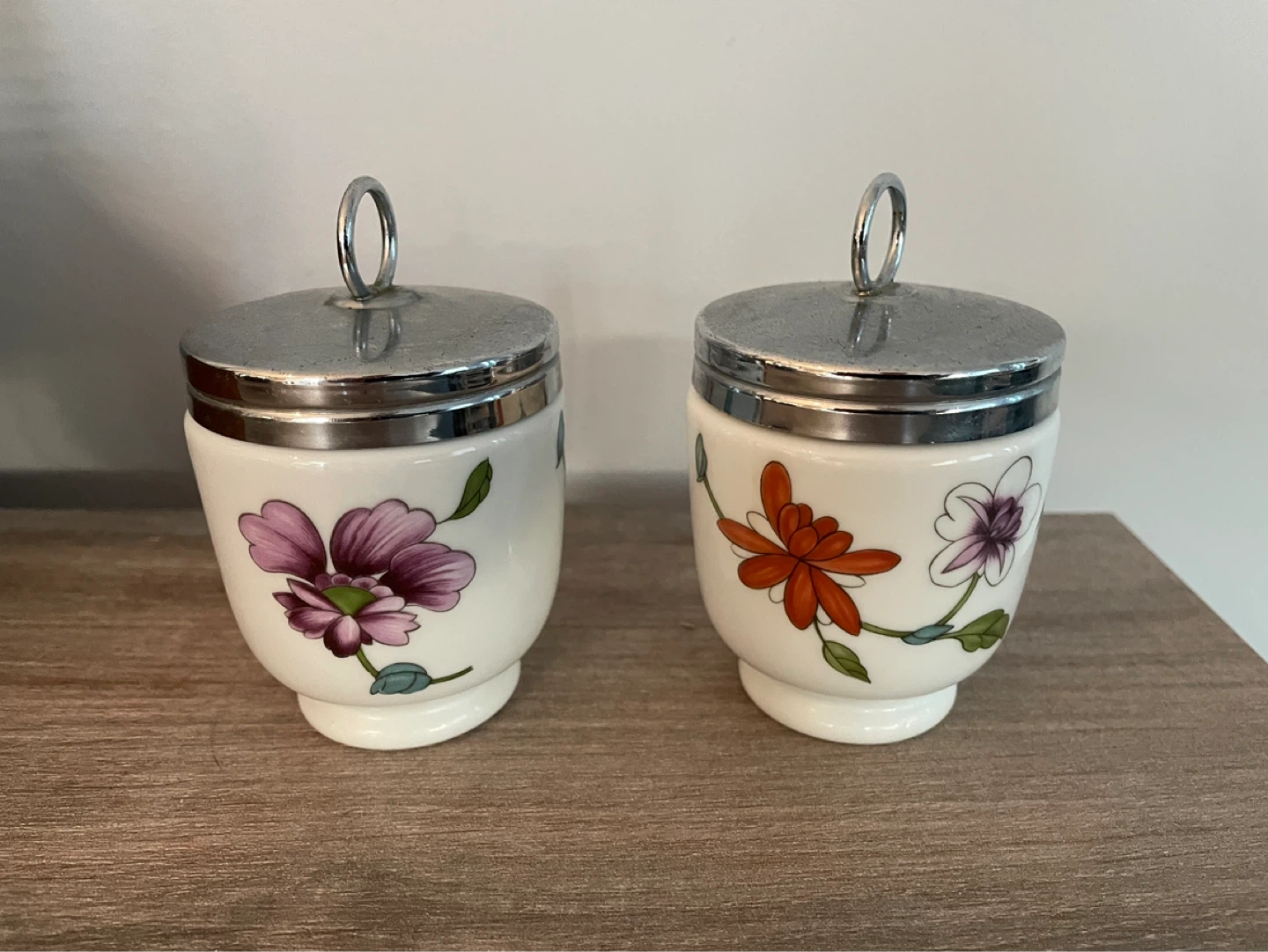 Royal Worcester Porcelain Egg Coddlers - Collectors Item