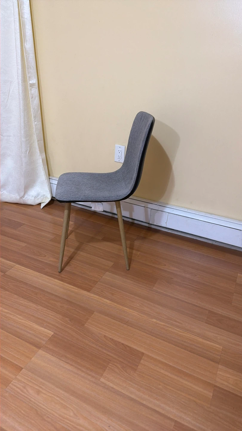 Gray Upholstered 5 dinings chairs - photo 2