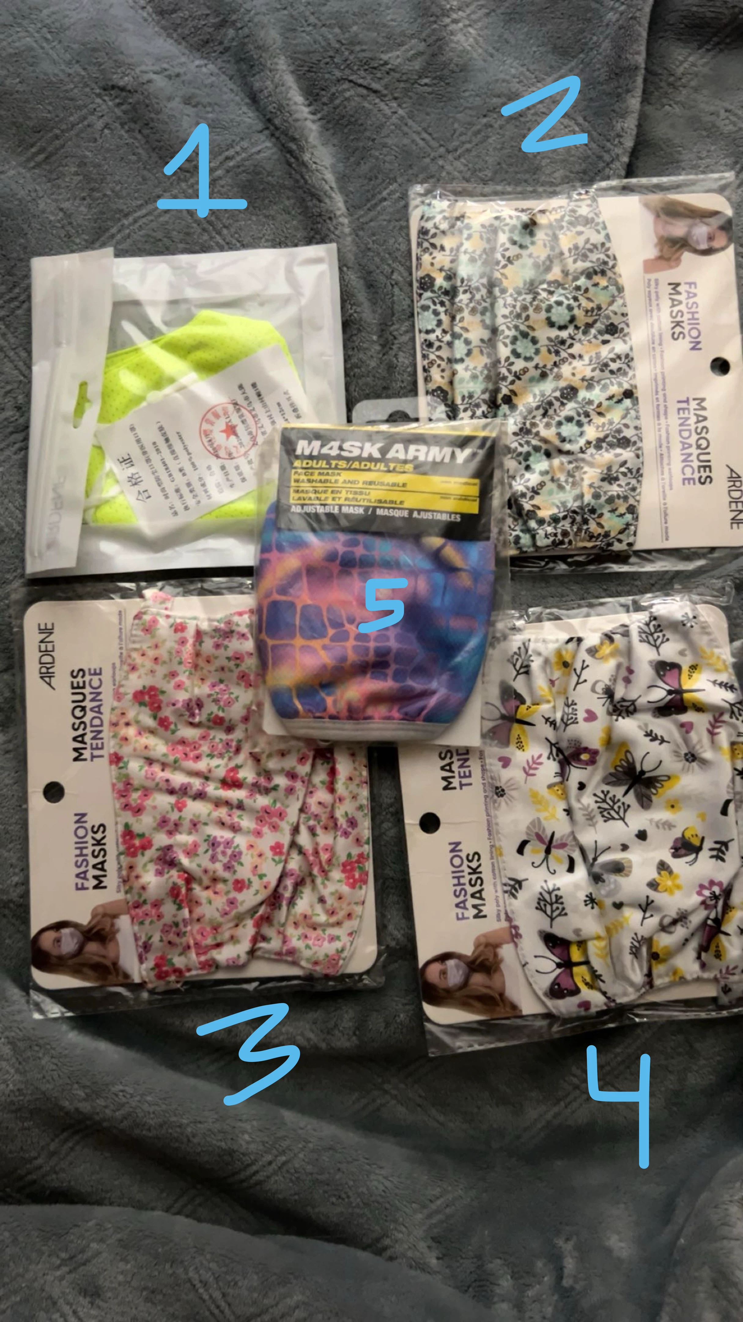 Adjustable Face masks