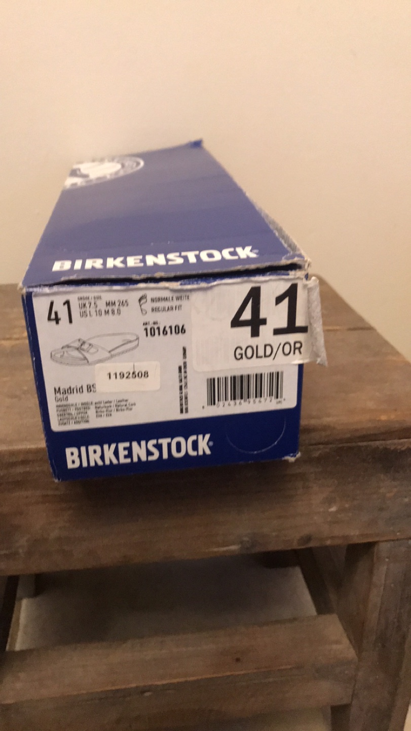 Birkenstock Madrid Gold Sandals Size 41 - photo 5