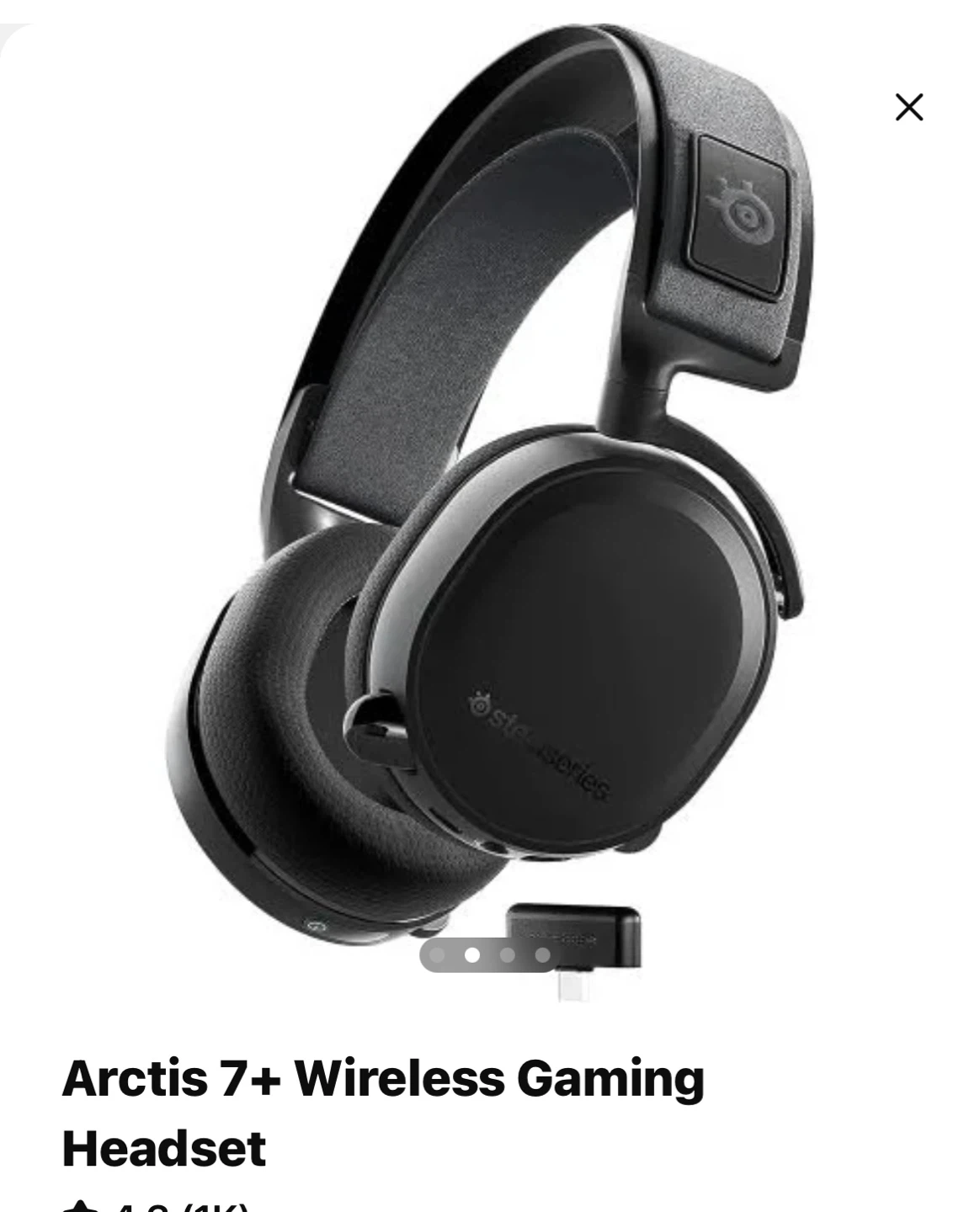 SteelSeries Arctis 7+ Wireless Gaming Headset - photo 3