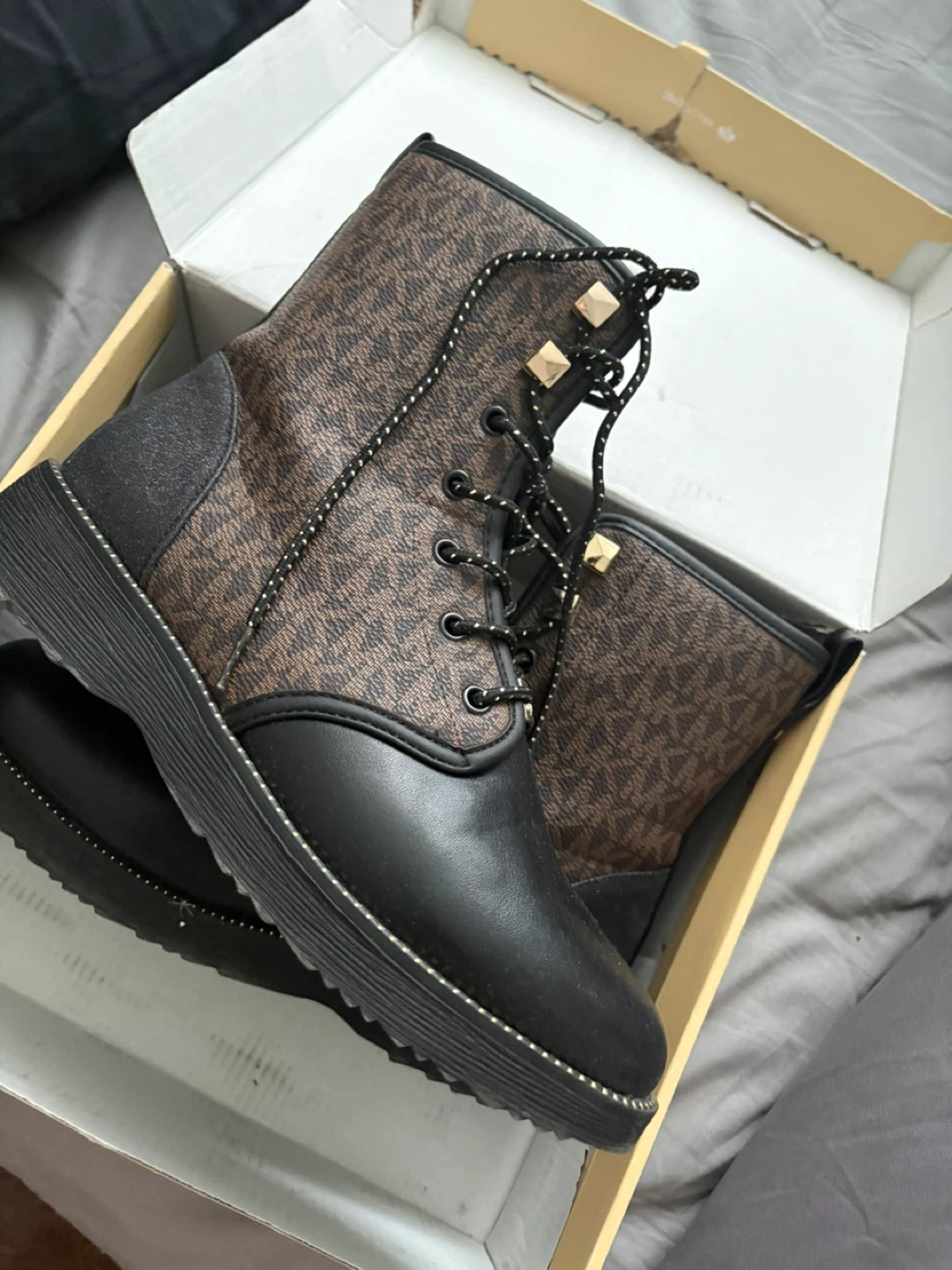 Michael Kors MK Logo Combat Boots - photo 3