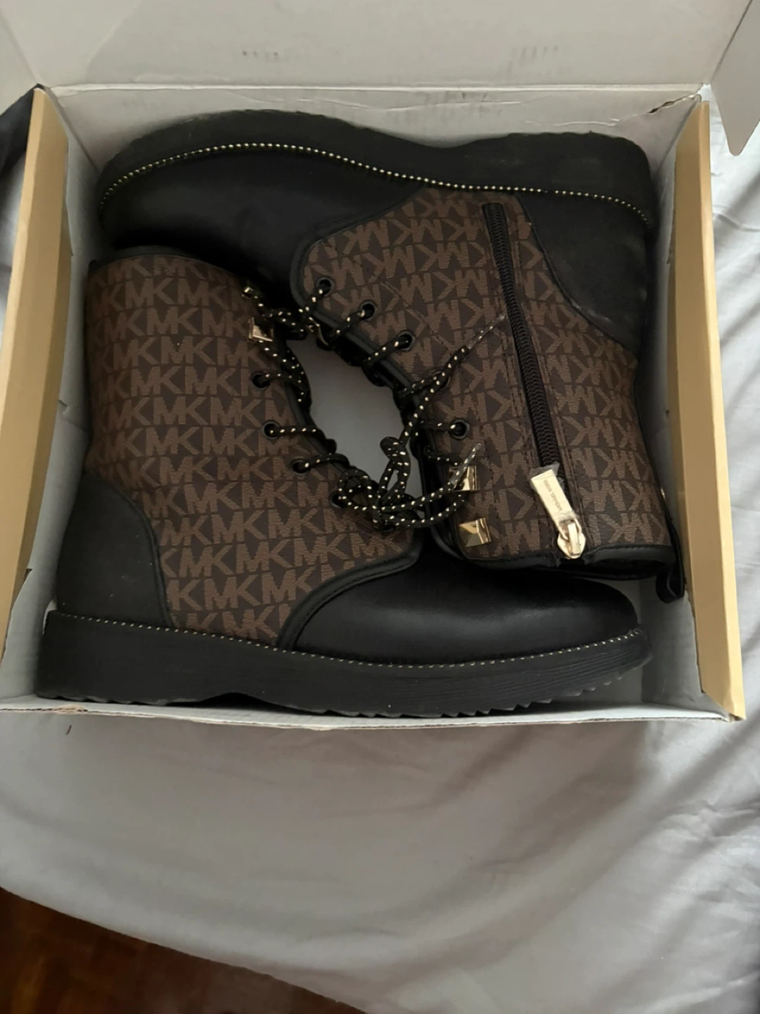 Michael Kors MK Logo Combat Boots - photo 2