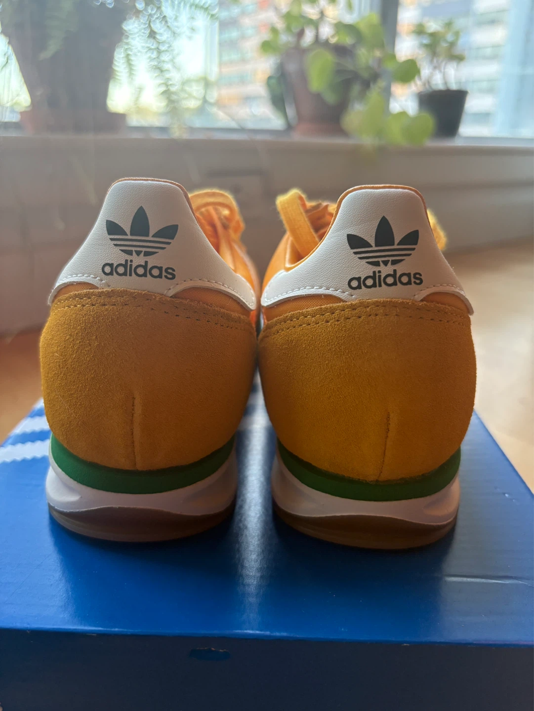 Adidas SL 72 RS Running Shoes - Yellow/White/Green - Size 6 US - photo 5