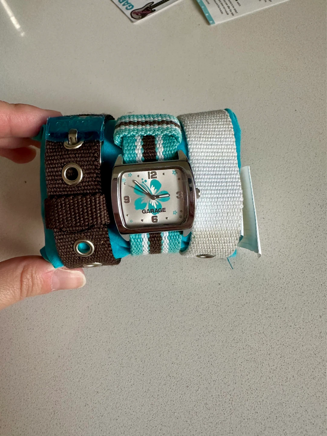 Garage 3-piece Cotton Canvas Watch Set - photo 3