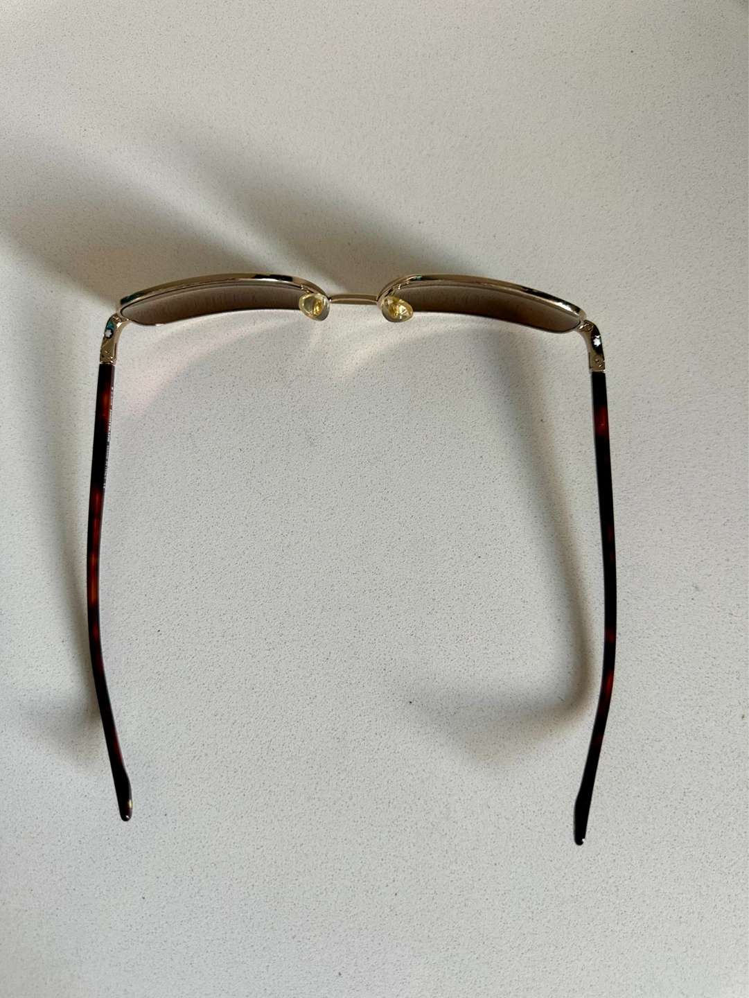 Montblanc Squared Sunglasses with Gold-Coloured Metal Frame - photo 5
