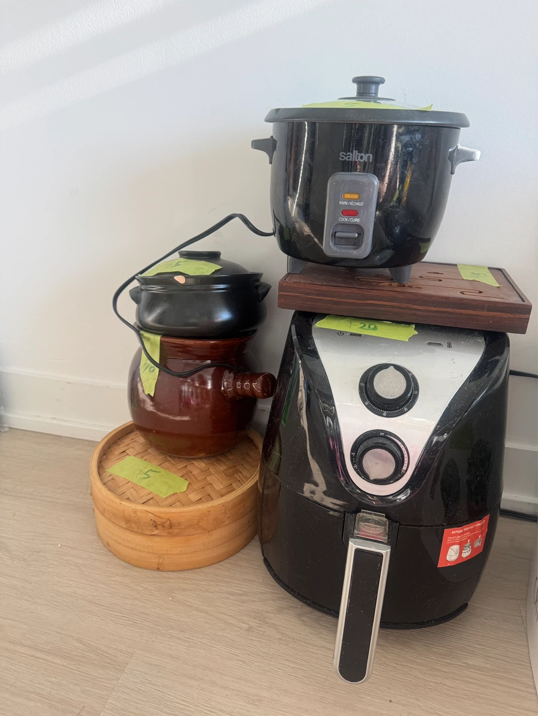 Rice Cooker, Air Fryer, Ceramic Pot, Streamer