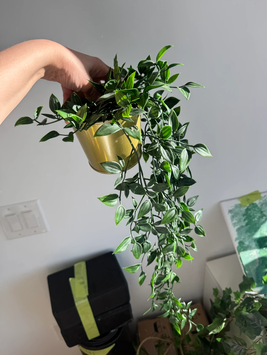 Artificial Hanging Fern Plant * 3 - photo 3