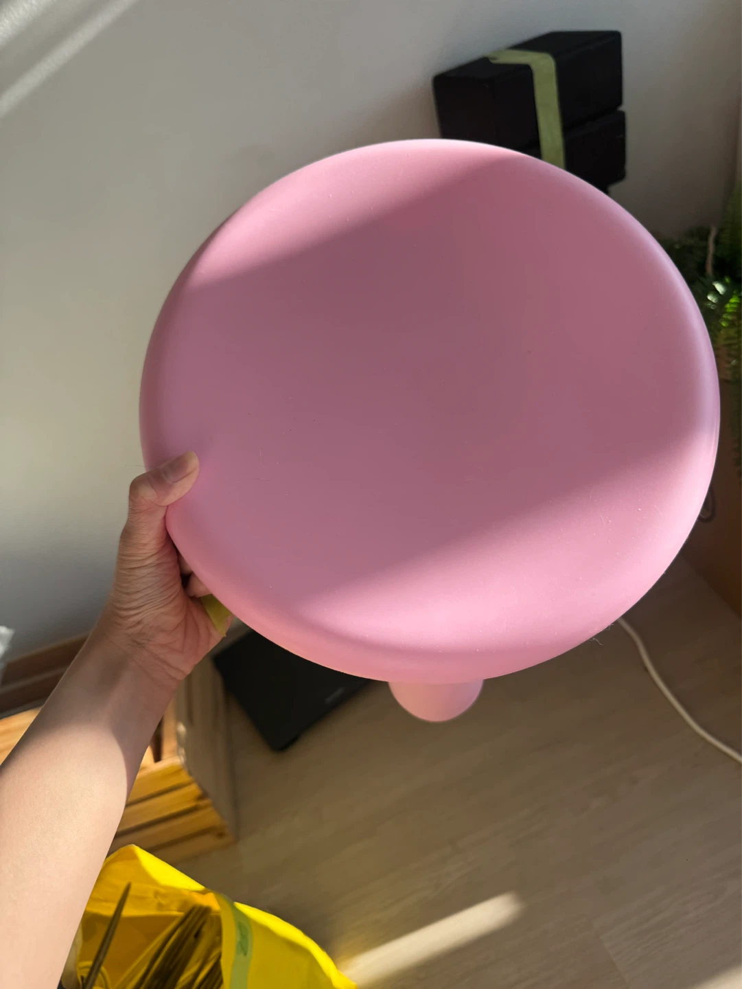 Pink Plastic Stool - photo 2