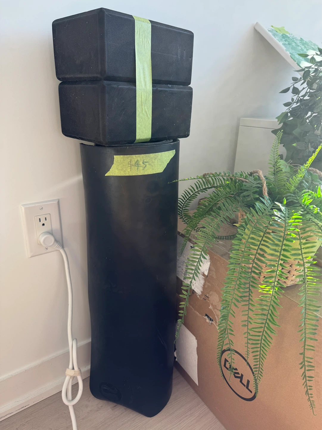 Lululemon Black Yoga Mat and Blocks Set