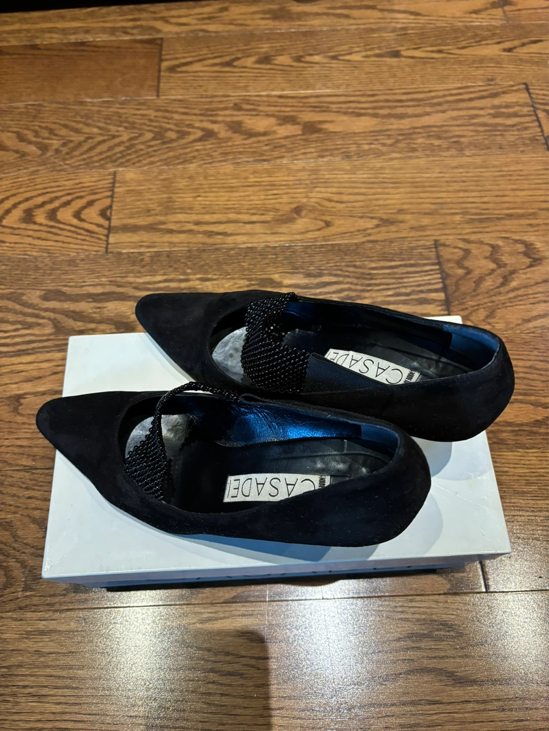 1990 Casadei 3 inch suede pumps - size 38 - photo 2