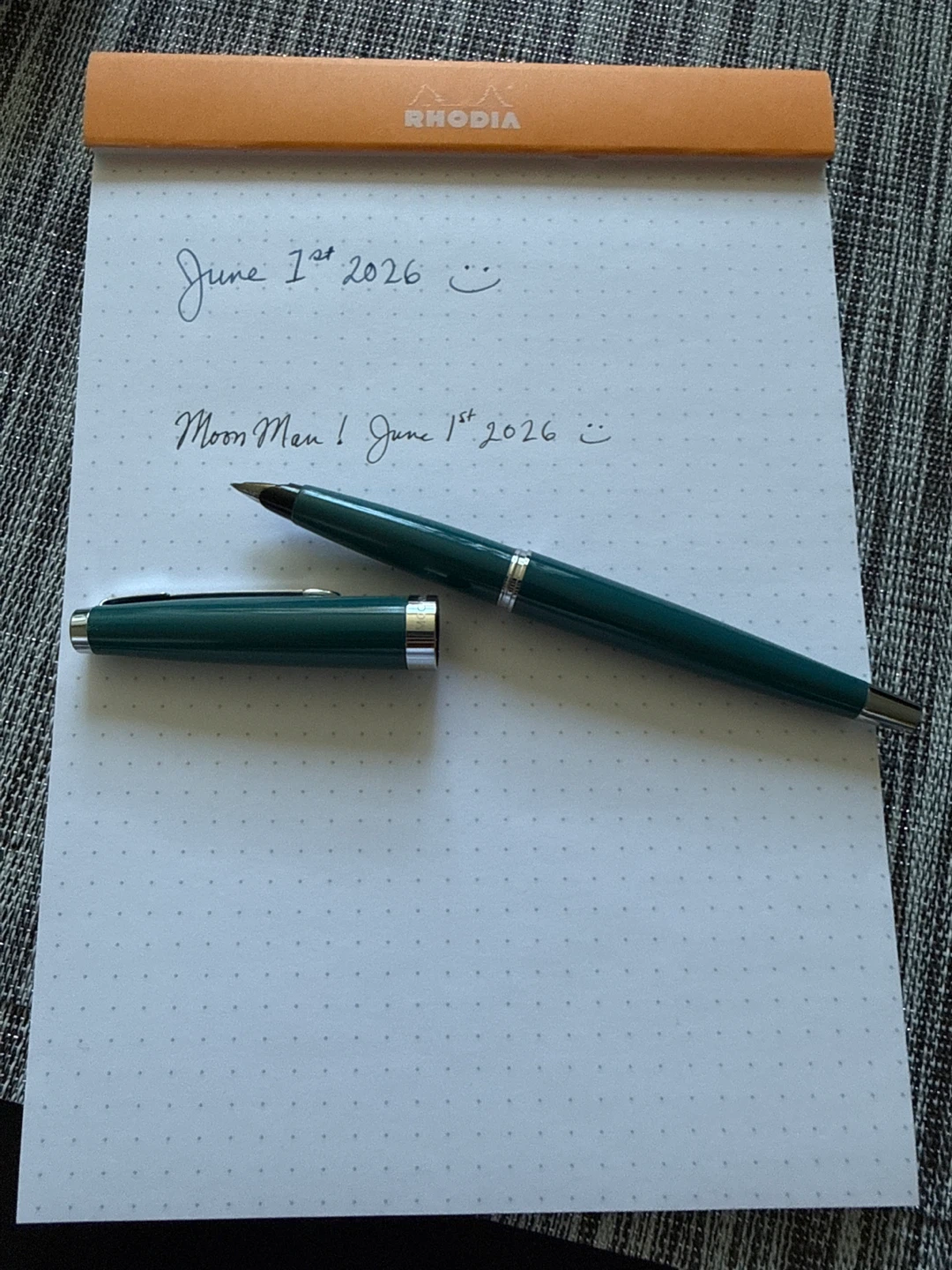MoonMan Green Fountain Pen with Converter