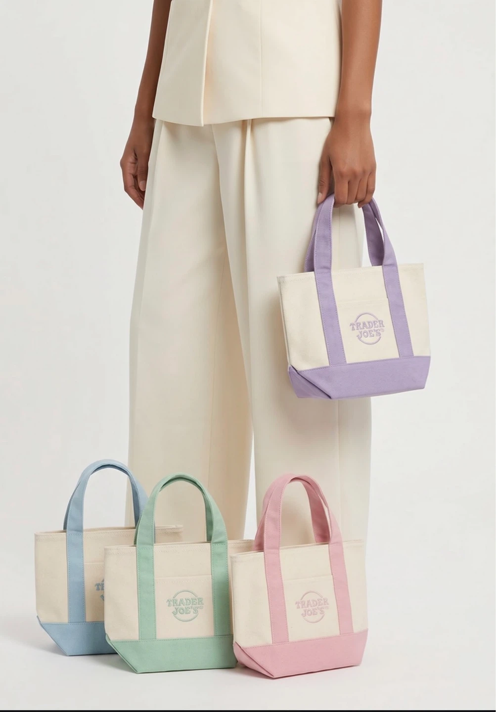Trader Joe's Mini Canvas Tote Bag - photo 2