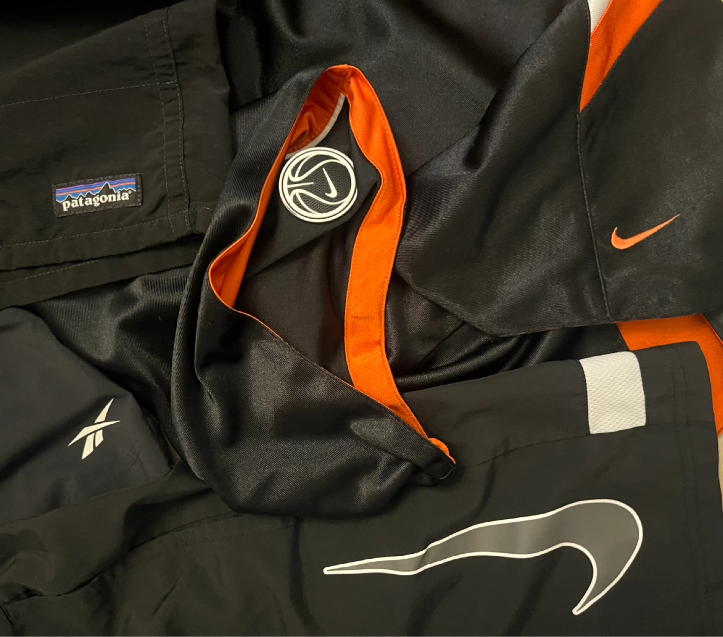 Bundle of Men’s Size Large Shorts: Nike, Patagonia & Reebok