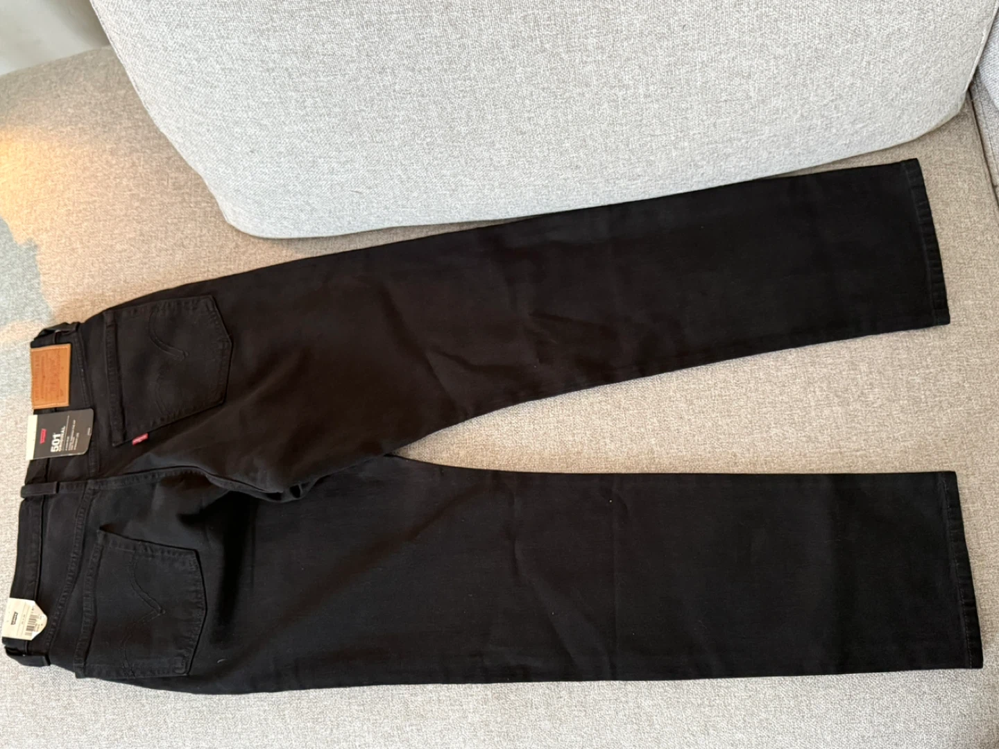 Levi's 501 Original High Rise Black Straight Leg Jeans W26 - photo 4