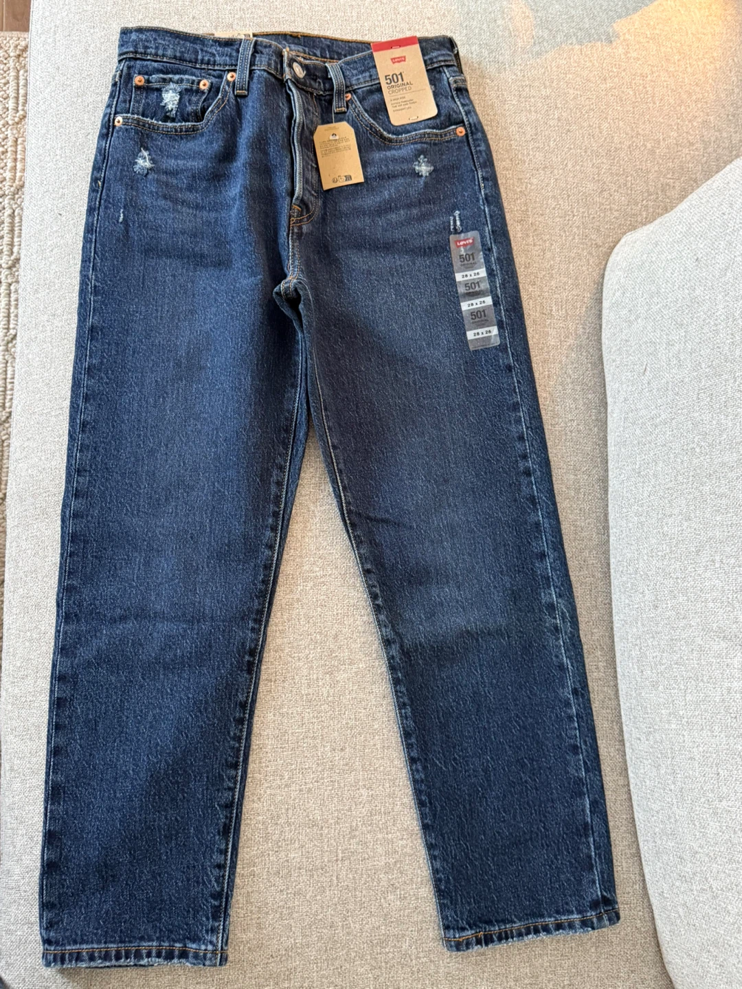 Levi's 501 Original Fit Jeans cropped - photo 3