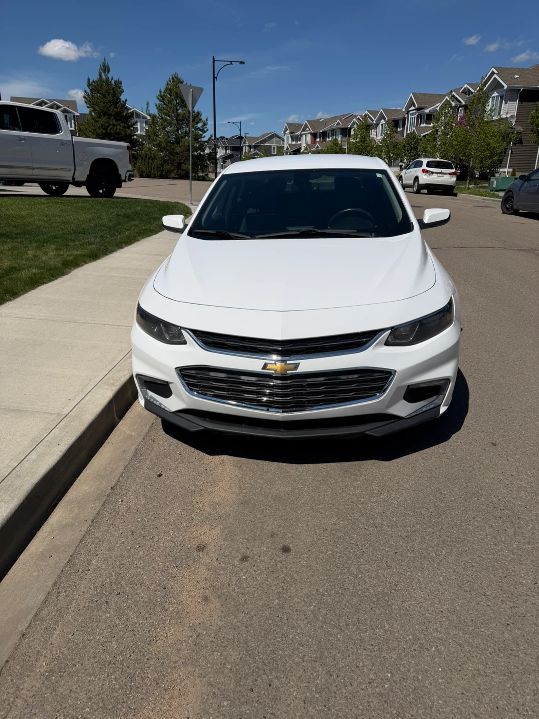 White Chevrolet Malibu Sedan