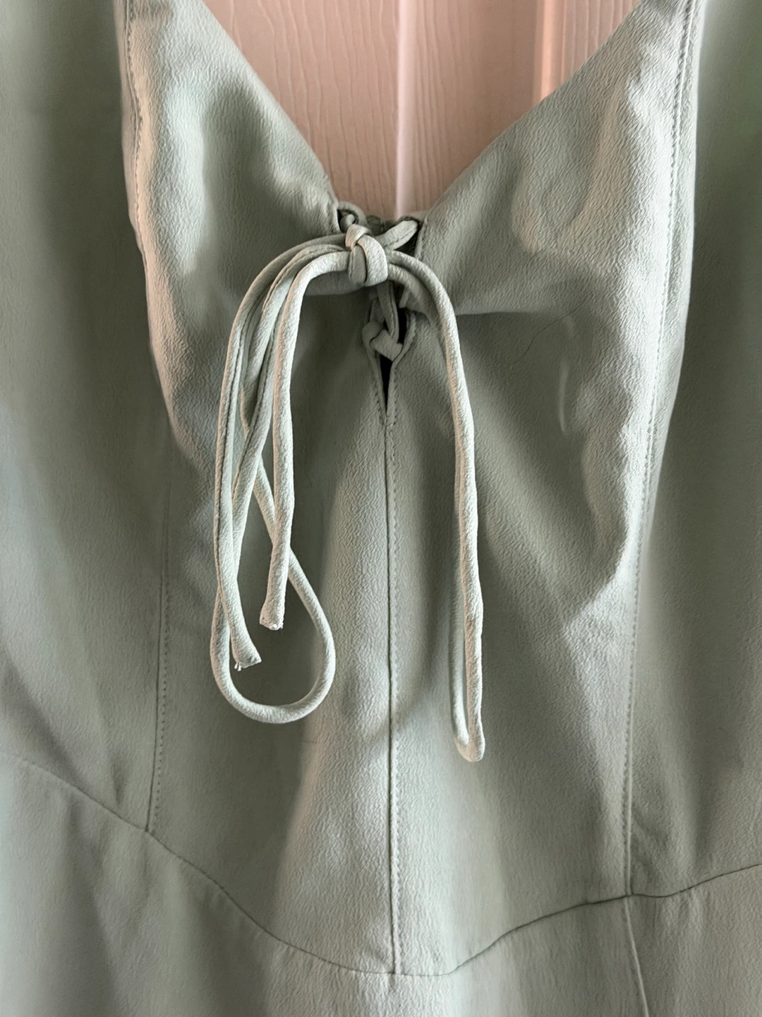 Mint Green Midi Dress with Side Slit - photo 4