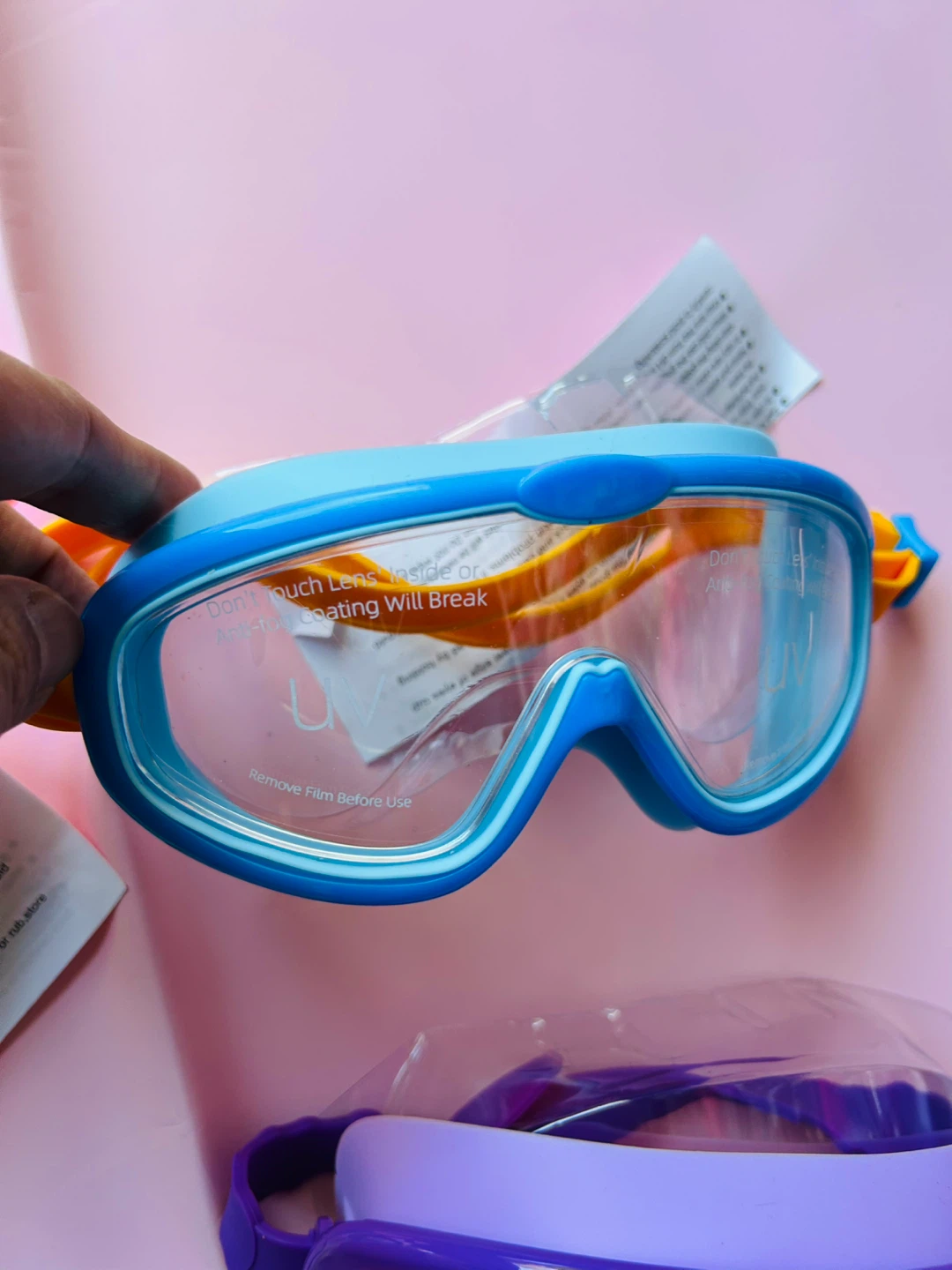 Kids Swim Goggles - Blue, Pink, Purple, Green - photo 4