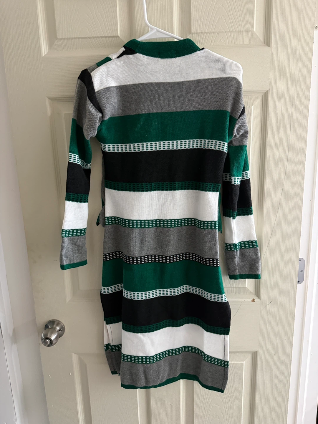 Daffodil Striped Sweater Dress with Cardigan - photo 4