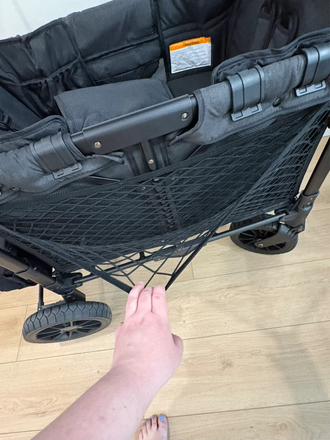 W2 Luxe Double Stroller Wagon - Volcanic Black - photo 5