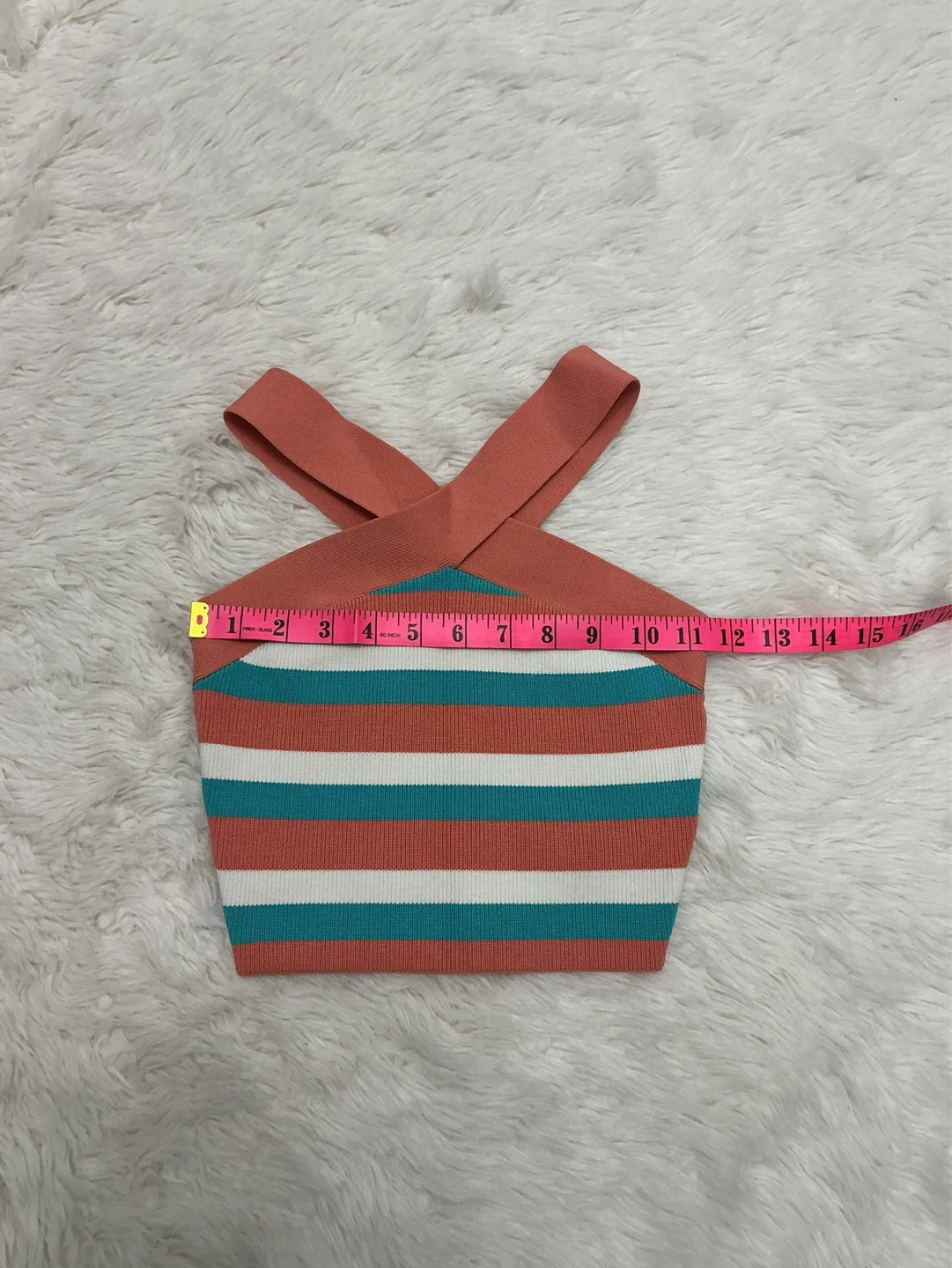 Babaton - Contour Fit Striped Cropped Criss Cross Crop - photo 3