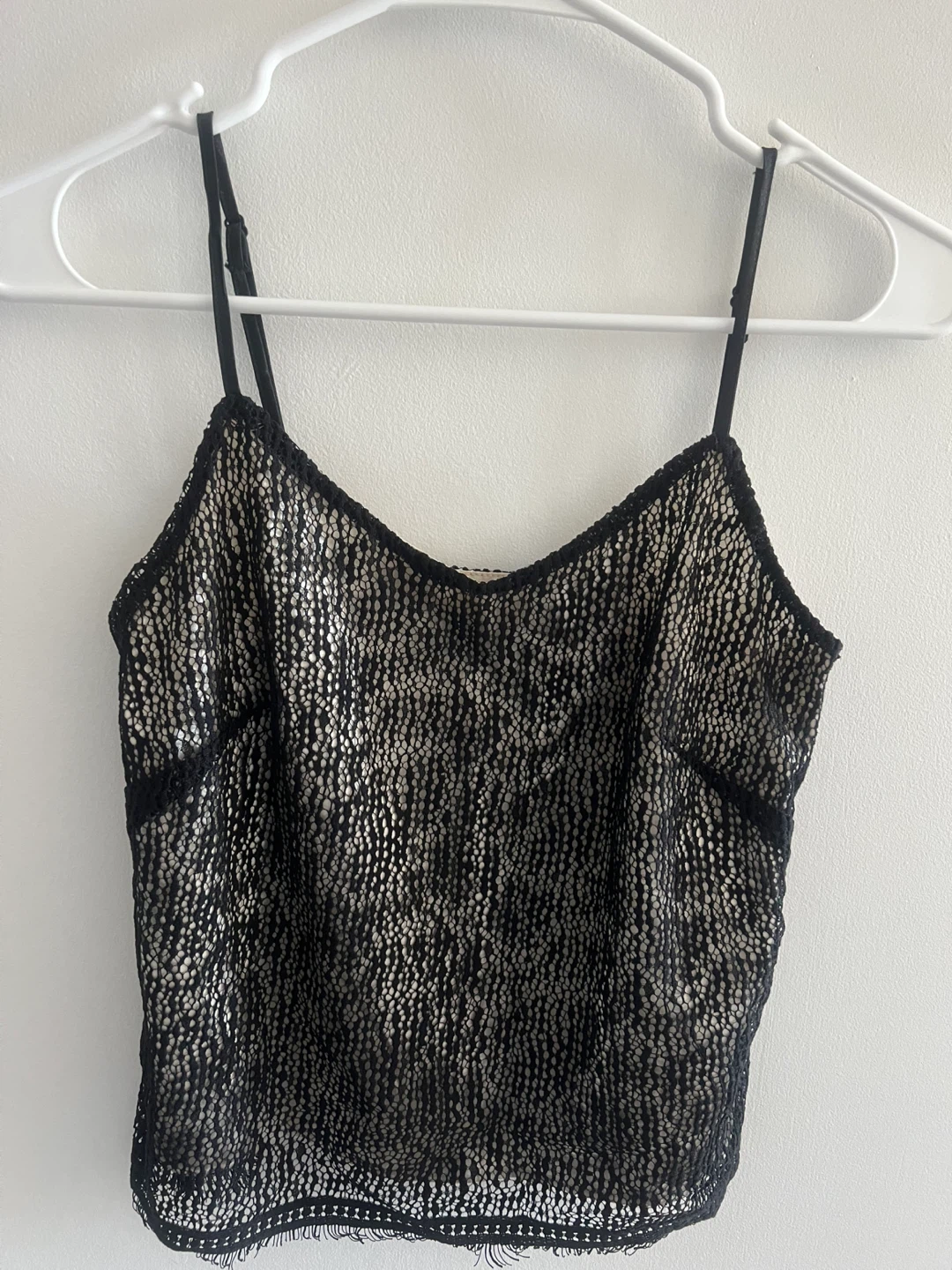 DKNY Brand New Black Lace Camisole Tank Top