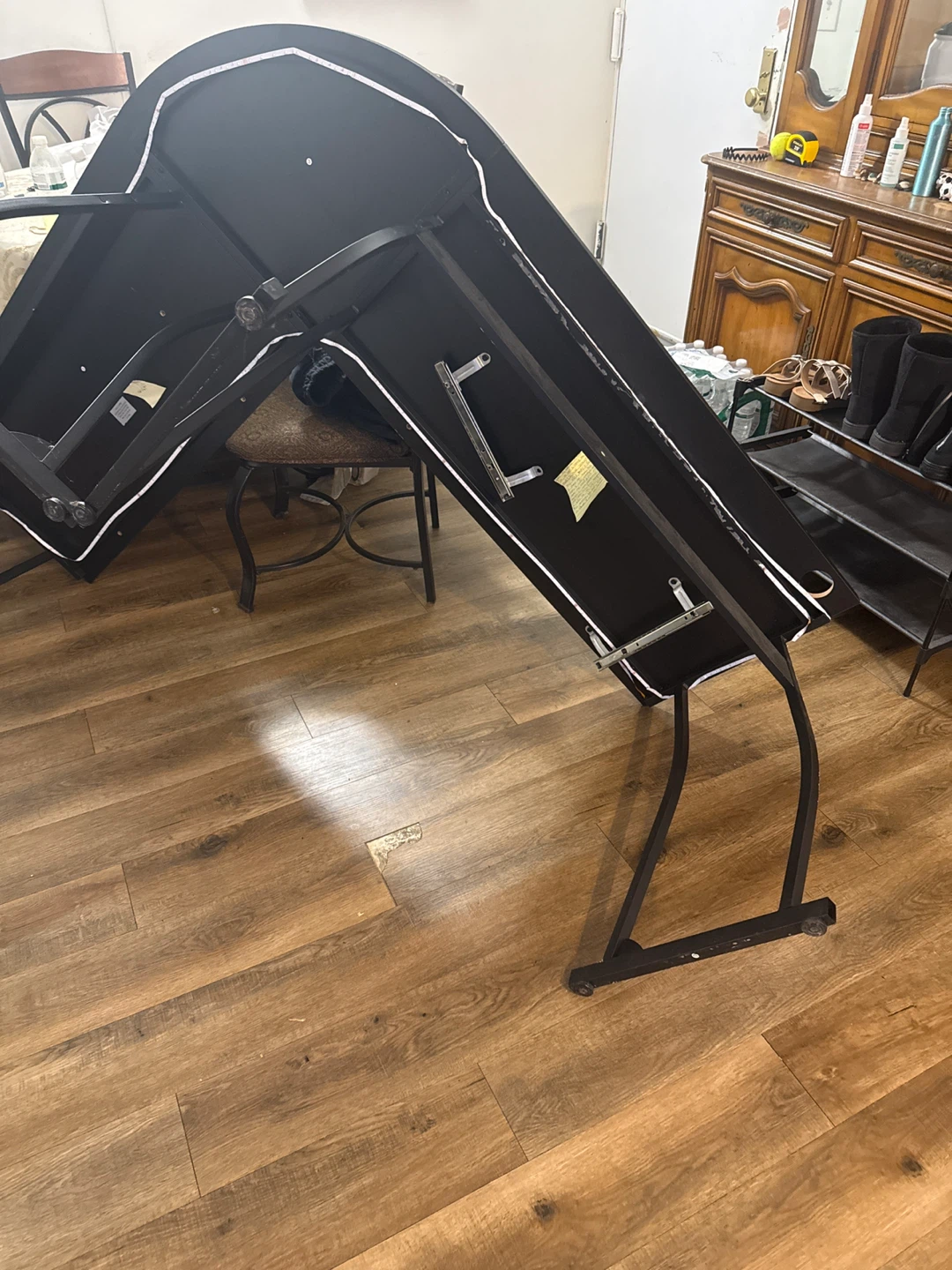 RIF6 Black L-Shaped Desk - photo 2