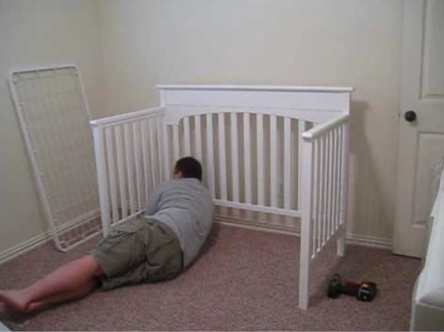 French Vanilla Baby Crib