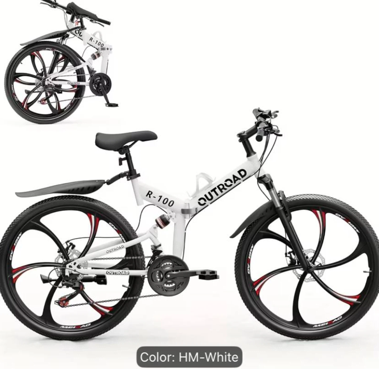 26” Foldable Adult Mountain Bike – Brand New – $210