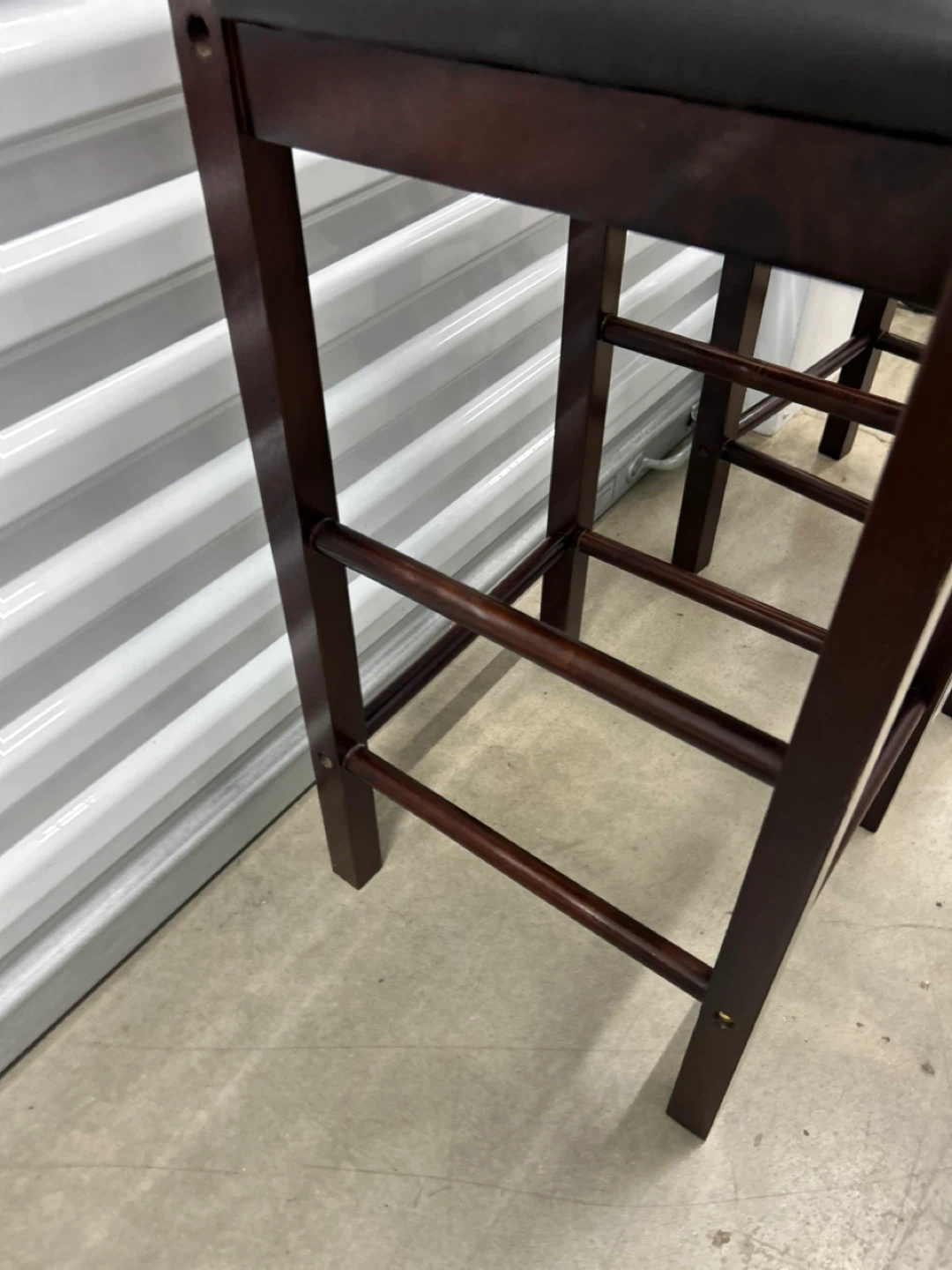 Set of 2 Dark Brown Bar Stools - photo 3