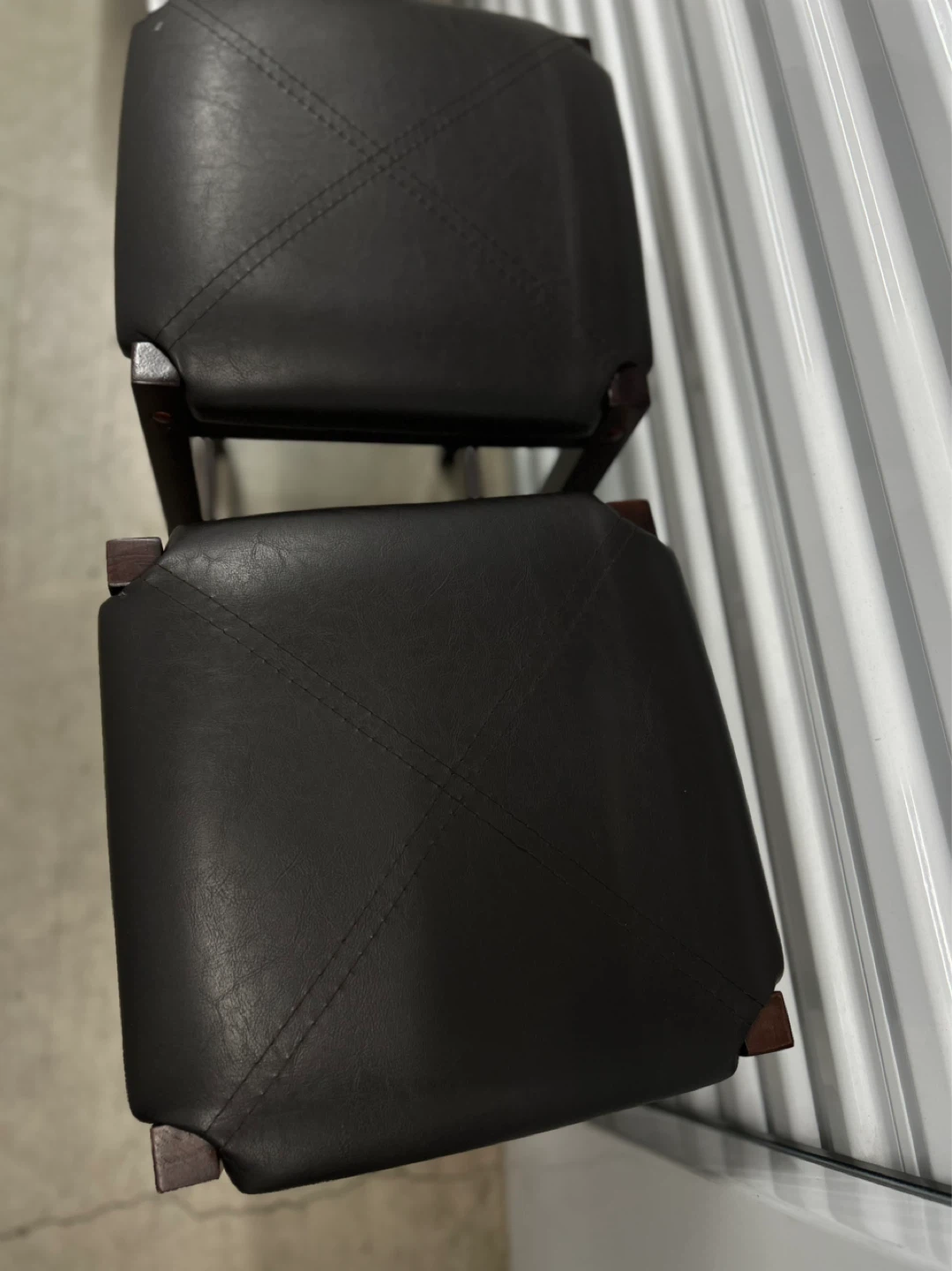 Set of 2 Dark Brown Bar Stools - photo 5