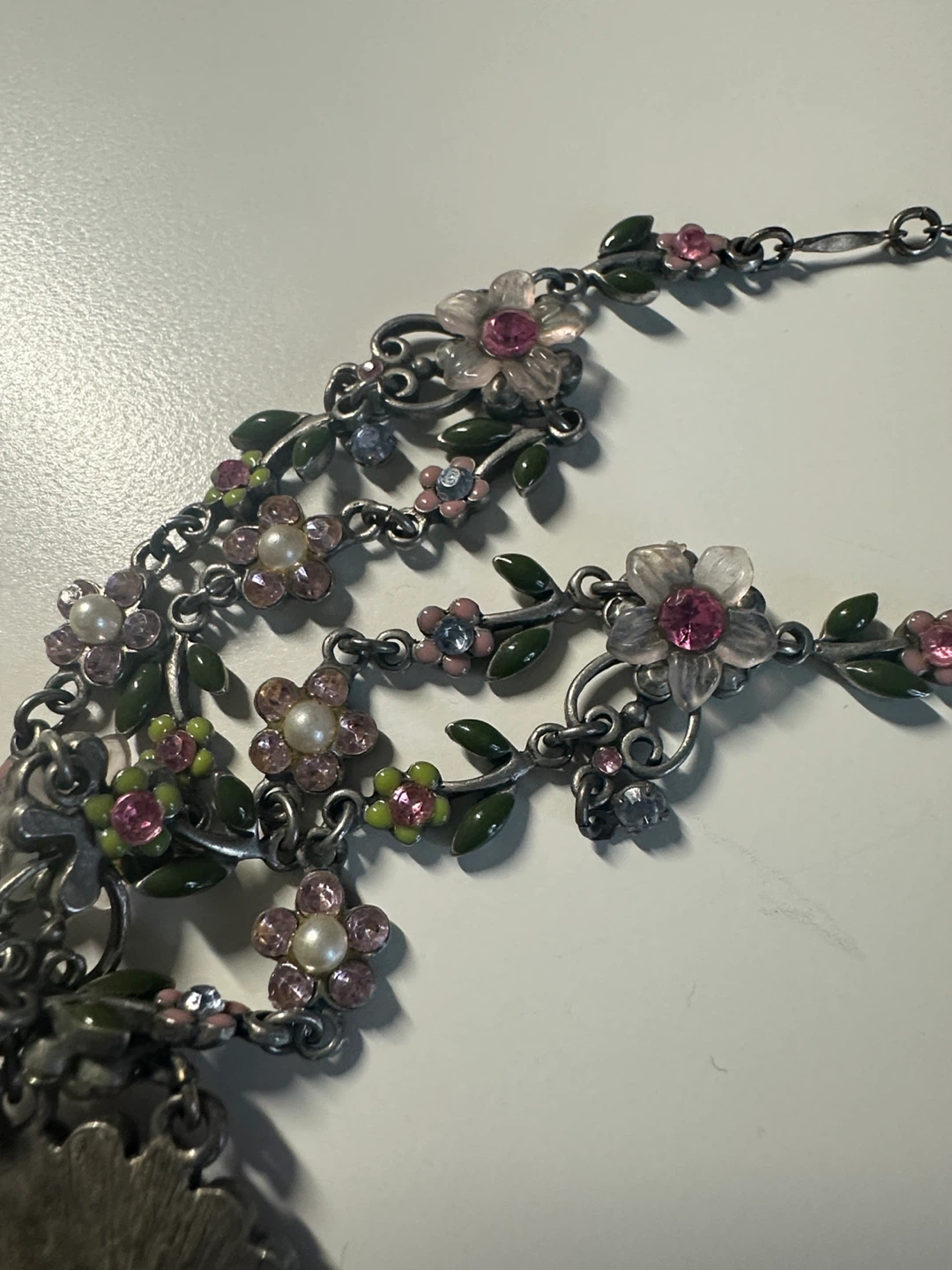Vintage Nina Ricci for Avon Floral Garden Statement Necklace - photo 4