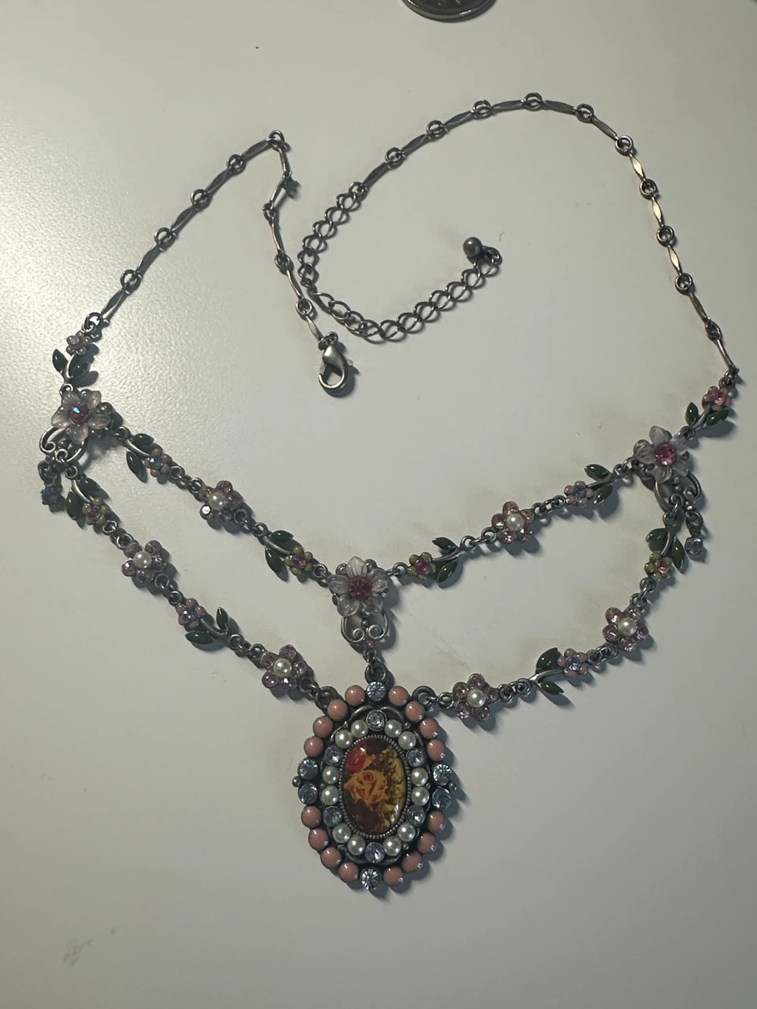 Vintage Nina Ricci for Avon Floral Garden Statement Necklace - photo 2